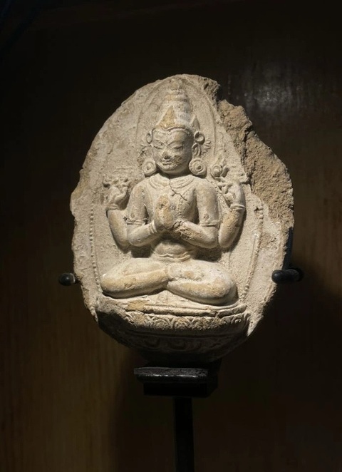 古玩雜項擦擦佛真品鑒賞圖