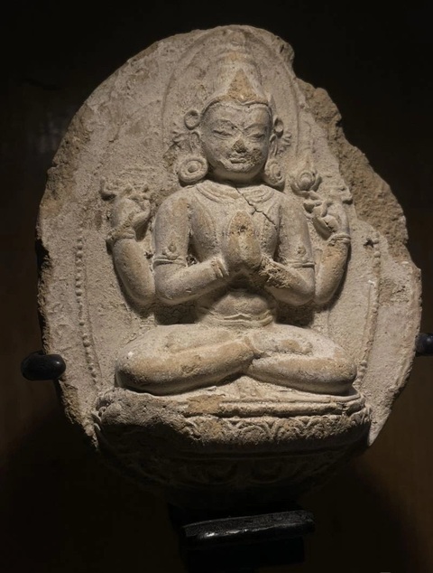 古玩雜項擦擦佛真品鑒賞圖