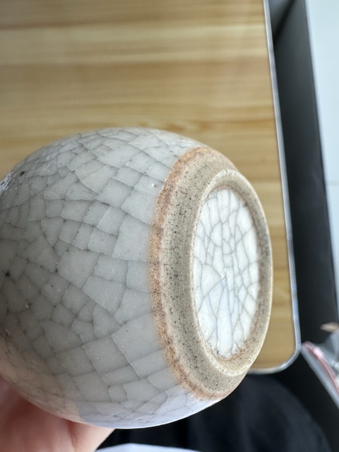 古玩陶瓷哥釉瓶真品鑒賞圖