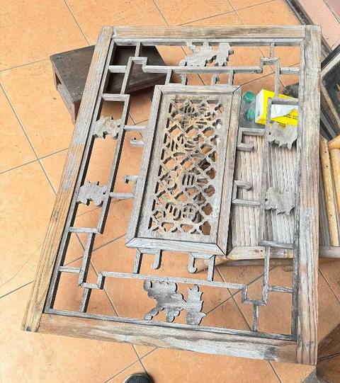 古玩雜項木窗真品鑒賞圖