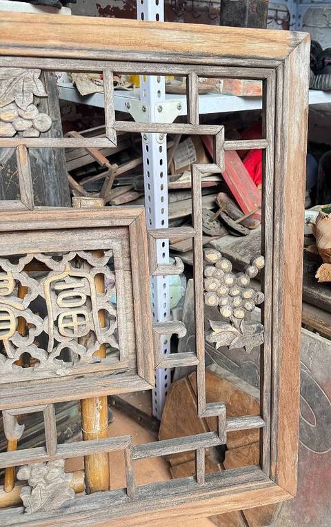 古玩雜項木窗真品鑒賞圖