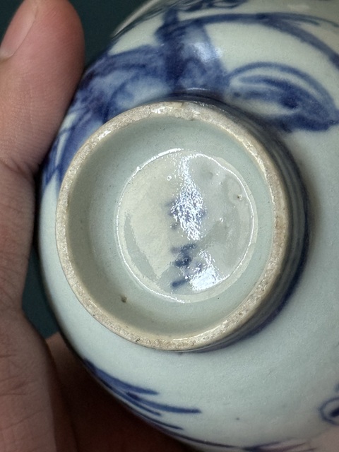 古玩陶瓷清·雍正歲寒三友松竹梅青花杯拍賣，當前價格899元