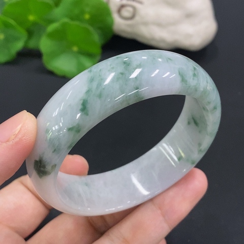 古玩玉器天然翡翠手鐲真品鑒賞圖