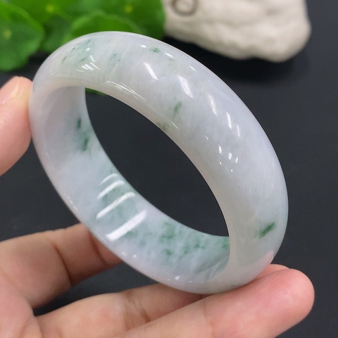 古玩玉器天然翡翠手鐲真品鑒賞圖