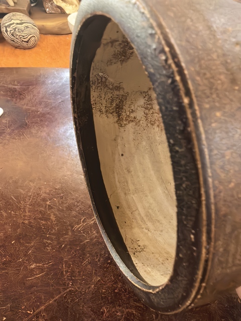 古玩陶瓷吉州窯褐釉貼花香爐真品鑒賞圖