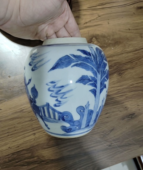 古玩陶瓷青花狀元出行圖罐真品鑒賞圖