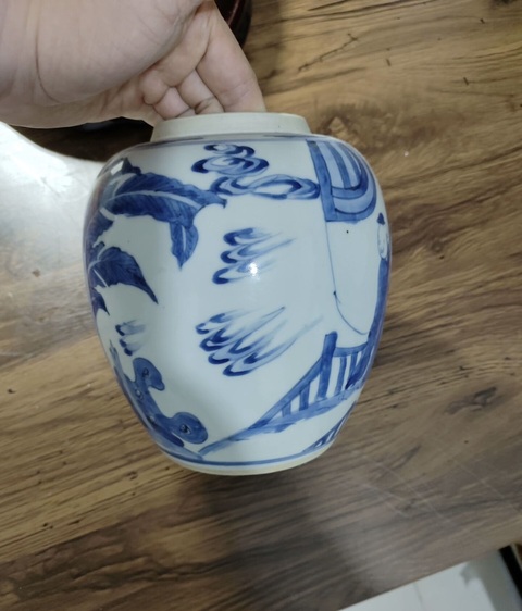 古玩陶瓷青花狀元出行圖罐真品鑒賞圖