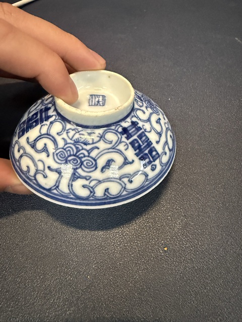 古玩陶瓷青花蓋子真品鑒賞圖