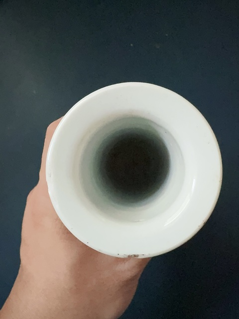 古玩陶瓷清·光緒青花留白冰梅紋花觚拍賣，當(dāng)前價(jià)格1200元