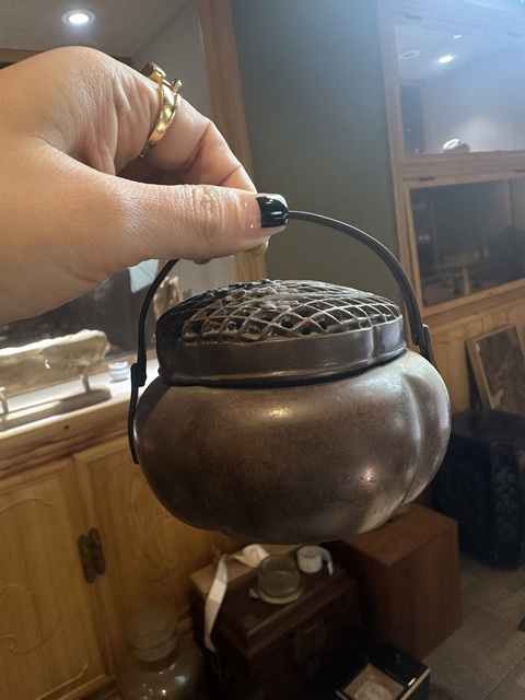 古玩銅器手爐真品鑒賞圖