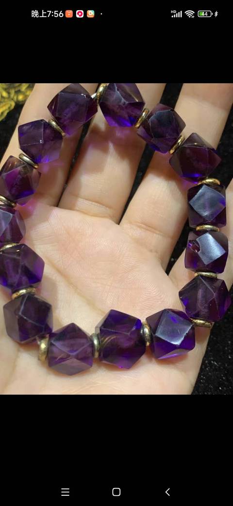 古玩玉器水晶多愣珠真品鑒賞圖