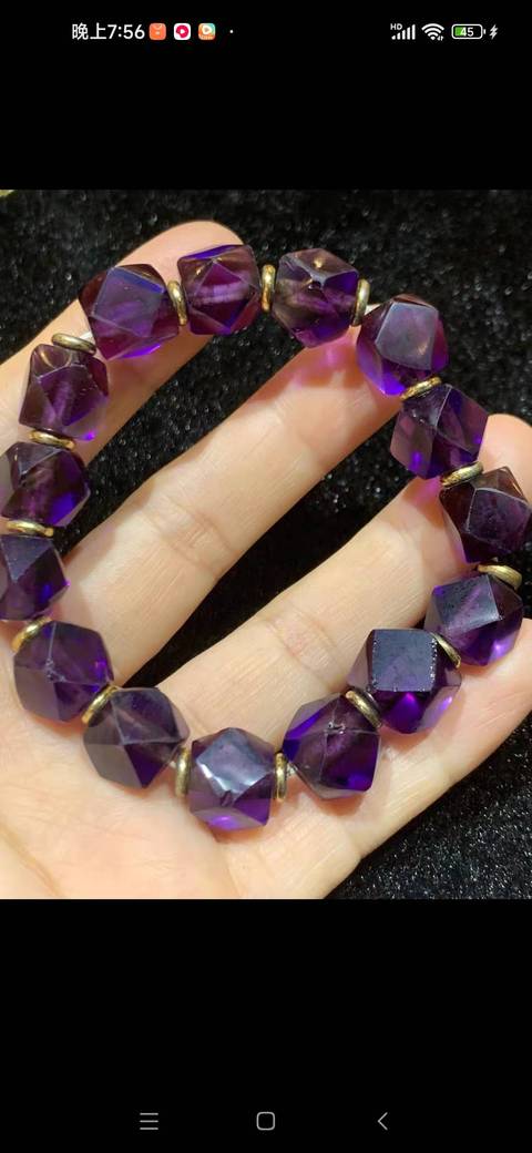 古玩玉器水晶多愣珠真品鑒賞圖