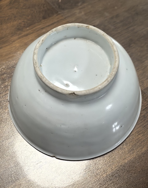 古玩陶瓷明中期甜白釉墩式碗拍賣,當前價格2200元