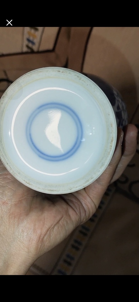 古玩陶瓷青花冰梅圖觀音瓶，節日快樂真品鑒賞圖