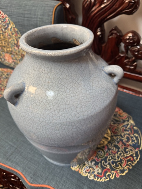 古玩陶瓷民國哥釉三系罐真品鑒賞圖