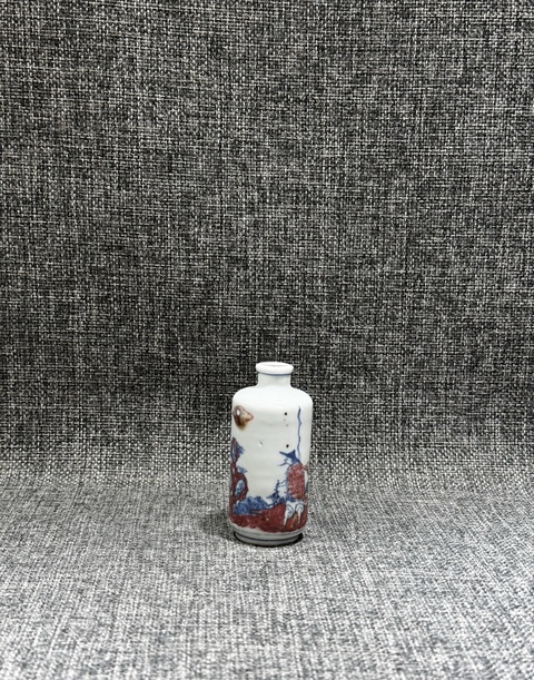 古玩陶瓷青花釉里紅鼻煙壺真品鑒賞圖