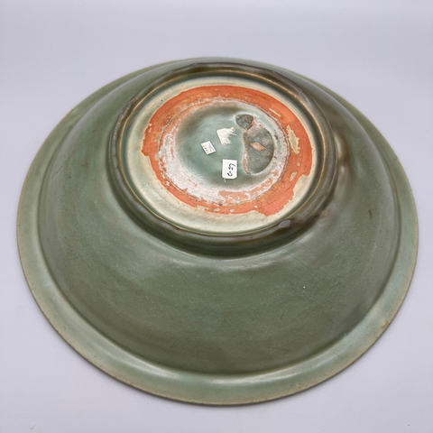 古玩陶瓷龍泉窯青釉盤真品鑒賞圖