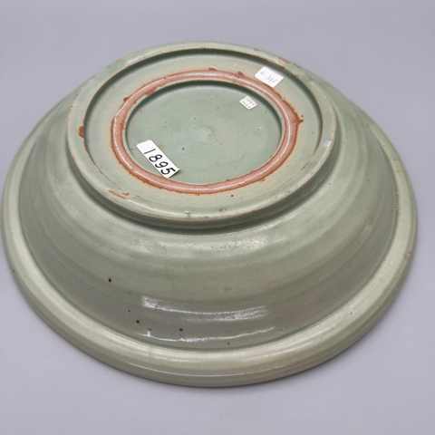 古玩陶瓷龍泉青瓷雙魚盤真品鑒賞圖