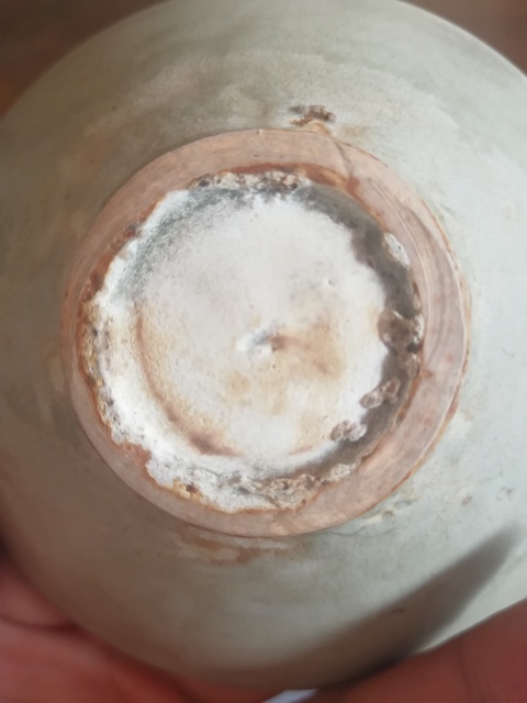 古玩陶瓷北宋天青釉耀州窯茶盞拍賣，當(dāng)前價(jià)格8800元