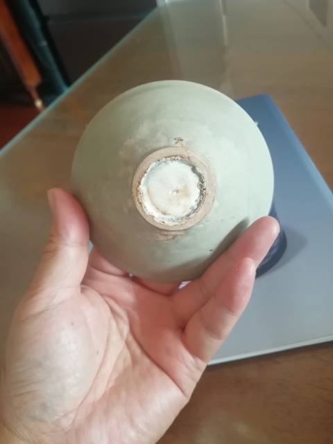 古玩陶瓷北宋天青釉耀州窯茶盞拍賣，當(dāng)前價(jià)格8800元