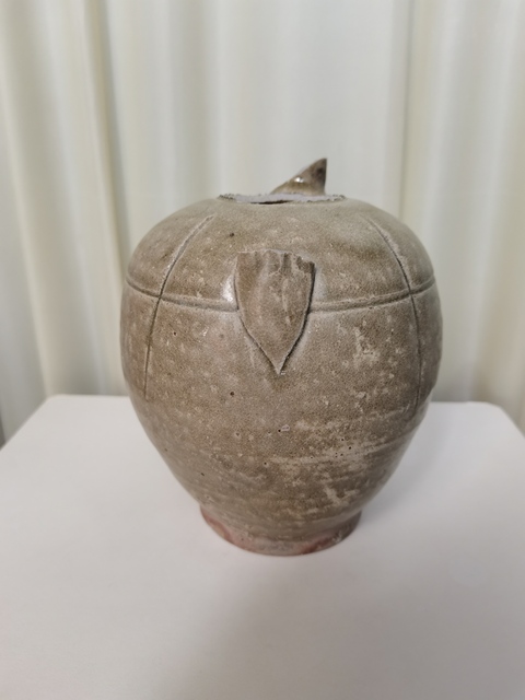 古玩陶瓷岳州窯青釉執壺真品鑒賞圖