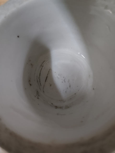 古玩陶瓷德化窯青花人物故事紋撇口瓶真品鑒賞圖