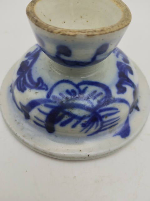 古玩陶瓷晚清青花小供碟真品鑒賞圖