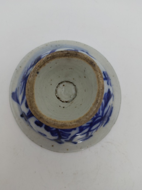 古玩陶瓷晚清青花小供碟真品鑒賞圖