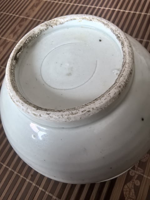 古玩陶瓷白釉渣斗真品鑒賞圖