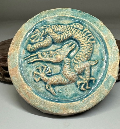 古玩陶瓷龍紋瓦當真品鑒賞圖