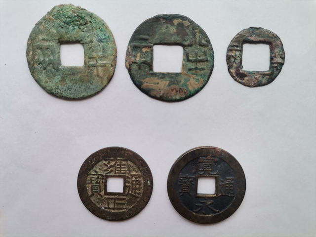 古玩錢(qián)幣半兩真品鑒賞圖