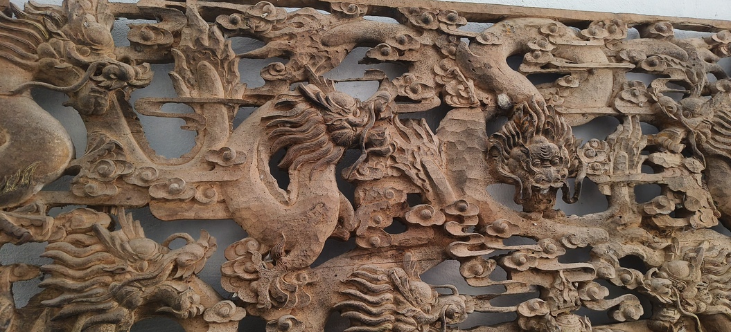 古玩雜項(xiàng)木雕花真品鑒賞圖