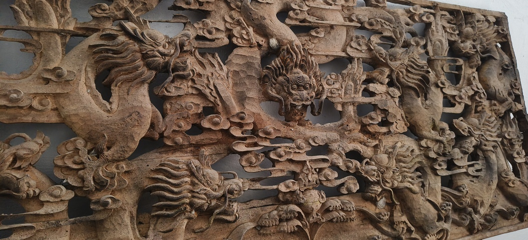 古玩雜項(xiàng)木雕花真品鑒賞圖