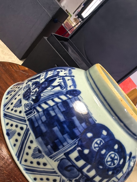 古玩陶瓷雍正·青花八蠻進(jìn)寶龍紋碗 真品鑒賞圖