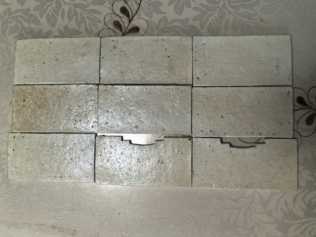 古玩陶瓷青花夔龍紋瓷版真品鑒賞圖