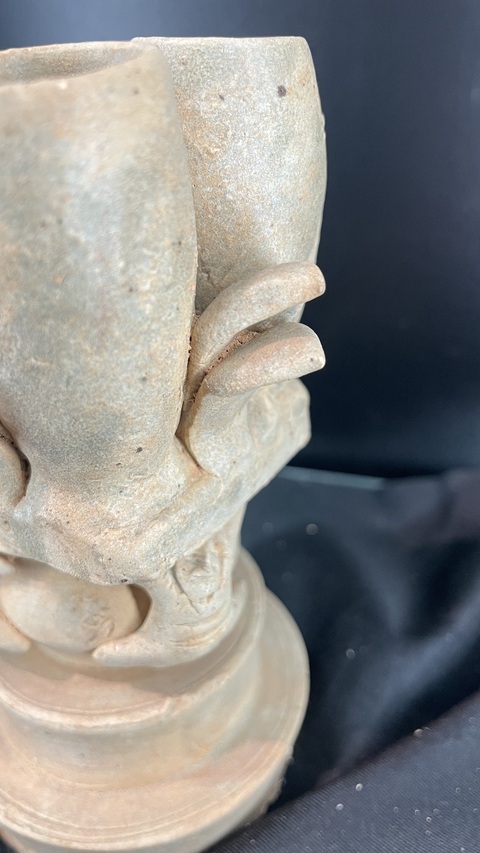 古玩陶瓷青瓷四管谷倉真品鑒賞圖