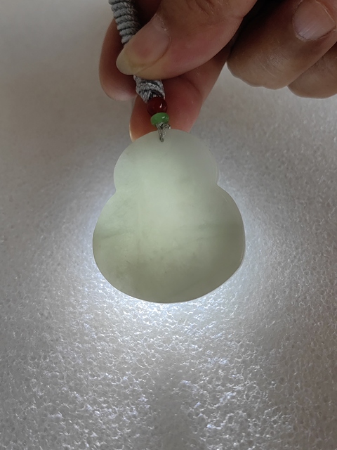古玩玉器天然翡翠“財神”掛件拍賣，當前價格450元