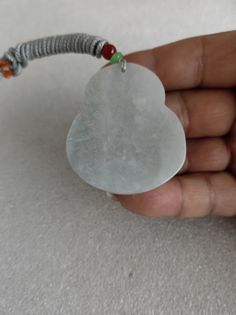 古玩玉器天然翡翠“財神”掛件拍賣，當前價格450元