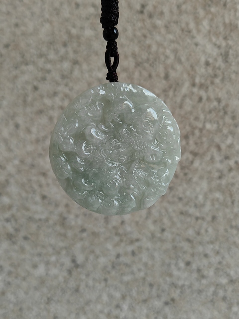 古玩玉器天然翡翠“龍鳳牌”拍賣，當前價格480元