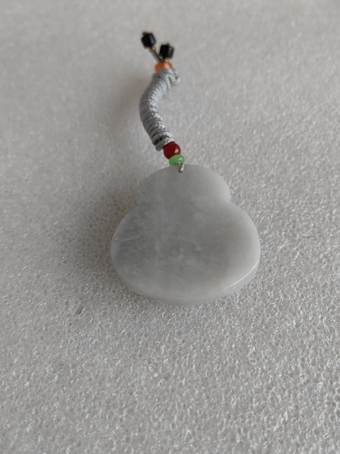 古玩玉器天然翡翠“財神”掛件拍賣，當前價格450元