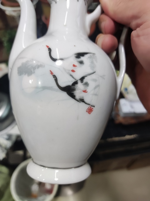 古玩陶瓷蘆雁紋執(zhí)壺真品鑒賞圖