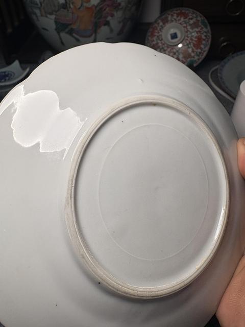 古玩陶瓷彩繪螃蟹圖盤真品鑒賞圖
