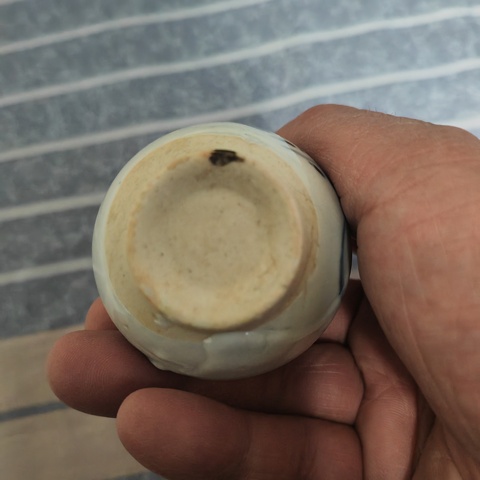 古玩陶瓷青花花卉紋玉壺春瓶真品鑒賞圖