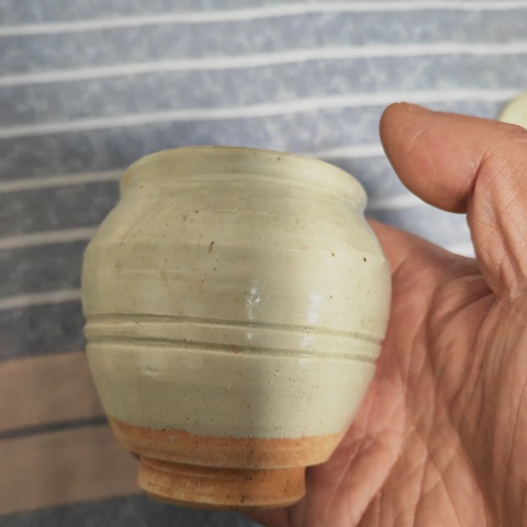 古玩陶瓷青白釉罐真品鑒賞圖