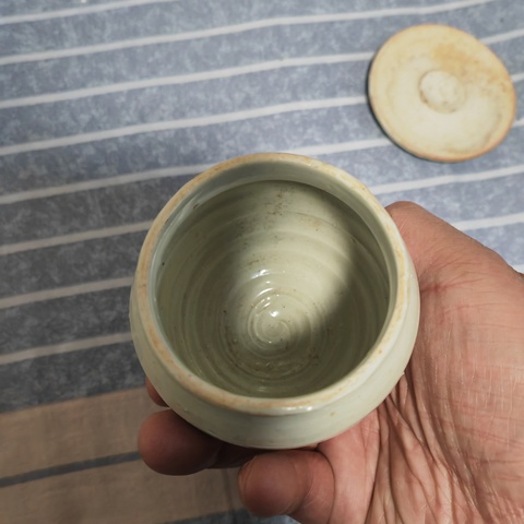 古玩陶瓷青白釉罐真品鑒賞圖