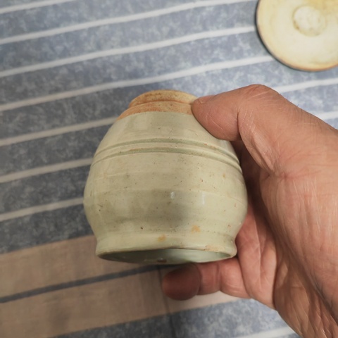 古玩陶瓷青白釉罐真品鑒賞圖