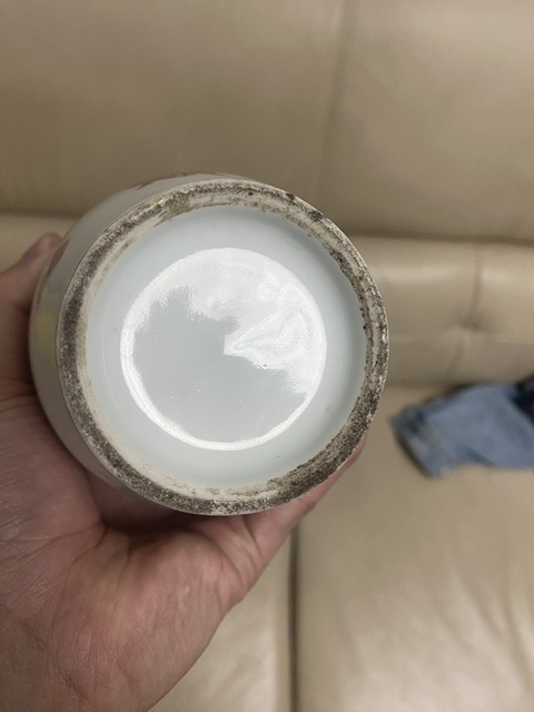 古玩陶瓷民國粉彩博古圖瓶真品鑒賞圖