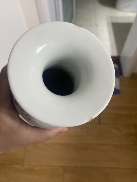 古玩陶瓷民國粉彩博古圖瓶真品鑒賞圖
