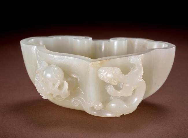 古玩玉器筆洗真品鑒賞圖