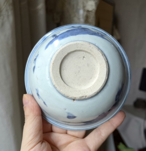 古玩陶瓷青花山水人物碗拍賣，當前價格1588元